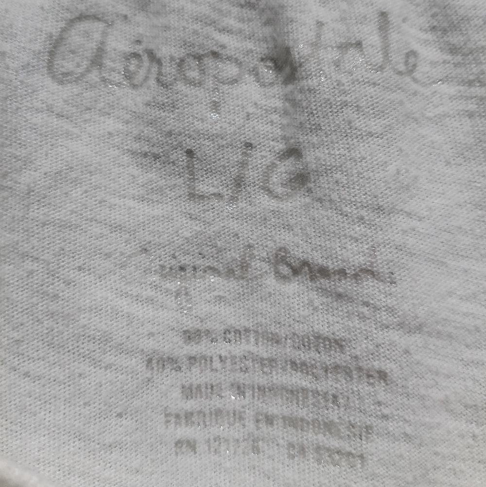 Aeropostale Y2K Women's Glitter Logo White Tee - Picture 2 of 6